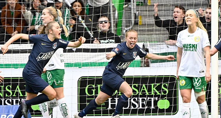 Eskilstuna har gjort mål på Hammarby i damernas allsvenska i fotboll.