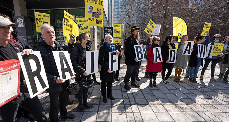 Canada Badawi Protest